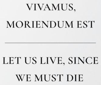 Vivamus Moriendum Est, Invictus Tattoo, Est. Tattoo, Immortals After Dark, Dark Tattoo, Tattoo Idea, Line Art Drawings, I Tattoo, Line Art