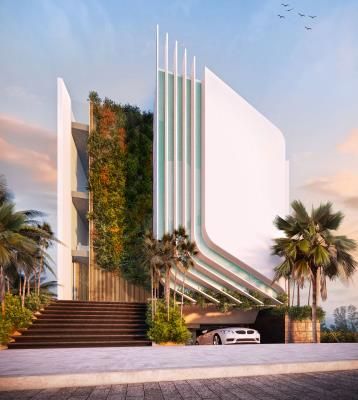 World Architecture Community News - sanzpont [arquitectura]'s T&N Villa responds to the climatic conditions of Mexico Leaf Architecture, Hotels Architecture, متحف فني, Architecture Community, Architecture Luxury, Facade Architecture Design, Architecture Building Design, Hotel Architecture, Architecture Design Concept