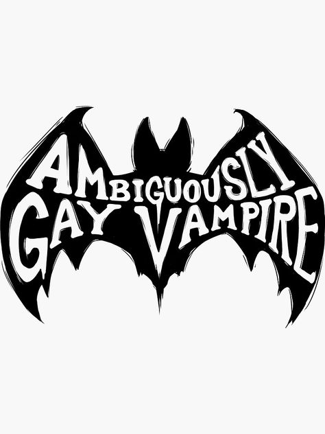 Vampire Gift Ideas, Vampire Stickers, Goth Stickers, Goth Quotes, Gay Vampire, Castle Party, Gay Sticker, Emo Love, Vampire Goth