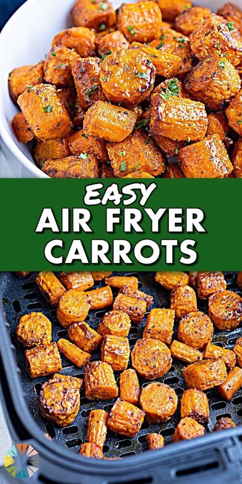 Air Fryer Carrots Recipe, Air Fryer Carrots, Carrots Recipe, Healthy Side Dish, Easy Air Fryer, Air Fryer Healthy, Savory Appetizer, Carrot Recipes, Healthy Side