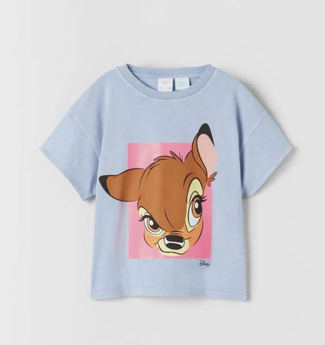 Baby Gril, Cute Suitcases, Bambi Disney, T Shirts For Girls, Disney Print, Disney T Shirt, Kids Dress Wear, Disney T, Zara Kids