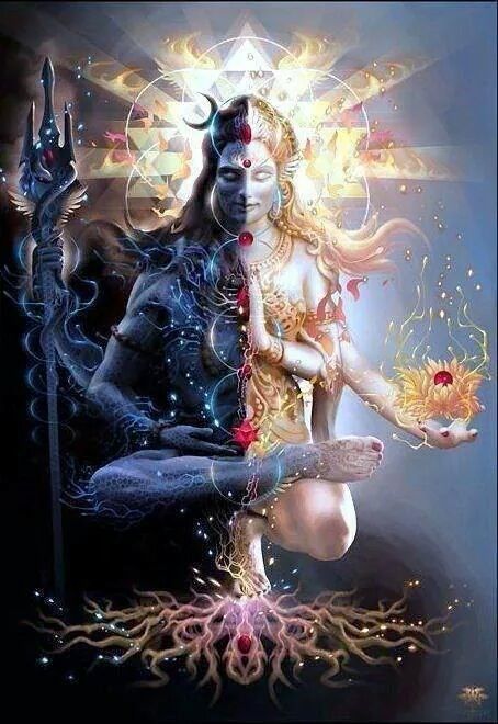 Ardhnarishwar, beautiful depiction of Lord Shiva Mahakal Shiva, Spirit Art, Psy Art, Lord Shiva Hd Wallpaper, Lord Shiva Hd Images, Shiva Wallpaper, Shiva Lord Wallpapers, Shiva Shakti, Shiva Art