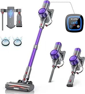 WLUPEL Cordless Vacuum Cleaner, 450W 33000pa Stick Vacuum Handheld Vacuum Household Vacuum Cleaner with Auto Mode Docking Station, 55 Mins Runtime for Carpet, Hard Floor, and Pet Hair Dyson Vacuum Cleaner, Vacuum Filter, Household Cleaner, Plush Carpet, Cleaning Appliances, Cordless Vacuum Cleaner, Stick Vacuum, Cordless Vacuum, Handheld Vacuum