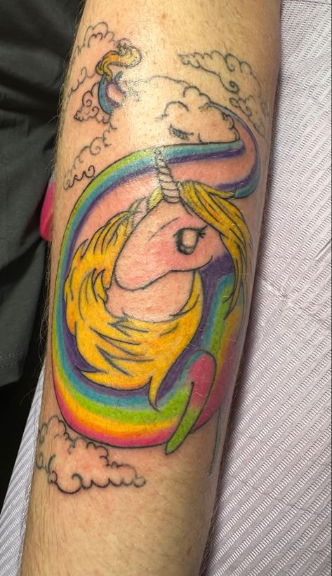 LRC, lady rainicorn, adventure time, unicorn tattoo, lady rainicorn tattoo, color, cartoon, unicorn, Korean unicorn Lady Rainicorn Tattoo, Lady Rainicorn, Fall 2022, Adventure Time, I Tattoo, Tattoos