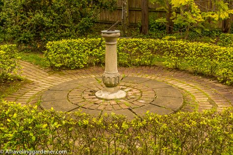 Sundials, for Time in a Garden | A Traveling Gardener Clean Shower Curtain Liner, Clean Shower Curtain, Solar Time, Clean Shower, Desert Botanical Garden, Potager Garden, Shower Curtain Liner, Sundials, English Country Gardens