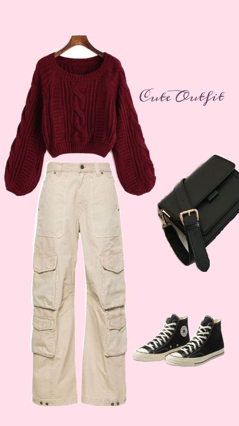 Winter Outfit // Sassy Outfit Maroon Knit Sweater Outfit, Maroon Top Outfit, Winter Outfit Classy, Maroon Sweater Outfit, Knit Sweater Outfit, Maroon Top, Outfit Classy, Sweater Outfit, Maroon Sweater