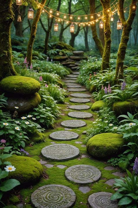 20 Stunning Witchy Garden Design Ideas – ToolzView Fairy Garden Path, Garden Design Inspiration, Windowsill Herb Garden, Witchy Garden, Dream Life House, Cast A Spell, House In Nature, Moss Garden, Unique Planter