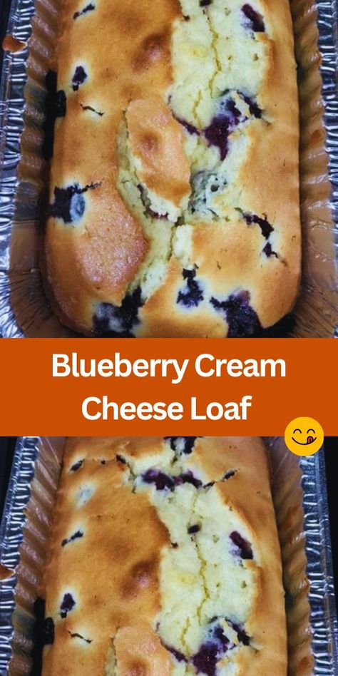 "Get ready to delight your taste buds with our irresistible Blueberry Cream Cheese Loaf! Bursting with juicy blueberries, creamy cream cheese, and just the right amount of sweetness, this homemade treat is perfect for breakfast, brunch, or dessert. Easy to make and oh-so-delicious, it's a must-try recipe for any baking enthusiast. Indulge in a slice today and experience pure bliss! Blueberry Cream Cheese Loaf Recipe, Blueberry Cheesecake Bread, 8 Oz Cream Cheese Recipes, Blueberry Loaf Cake Recipes, Fresh Blueberry Desserts, Blueberry Cream Cheese Dessert, Blueberry Cream Cheese Loaf, Blueberry Cream Cheese Pound Cake, Blueberry Cream Cheese Bread