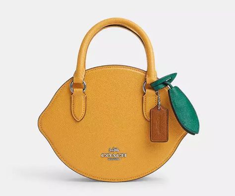 dalia☕️ on X: "these new coach fruit crossbody bags are EVERYTHING https://t.co/wvsomxuFqP" / X Polymer Clay Bracelet Bangles, Lemon Bag, Novelty Handbags, Fruit Bag, Novelty Purses, Polymer Clay Bracelet, Novelty Bags, Coach Crossbody, Mini Crossbody Bag