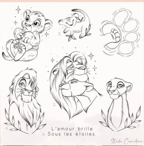 Disney Characters Tattoos, Tattoos Disney, Disney Inspired Tattoos, Disney Sleeve Tattoos, Lion King Tattoo, Tattoo Disney, Cartoon City, Disney Sleeve, Disney Drawings Sketches