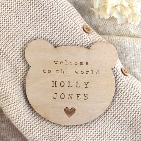 🐻🌟 Welcome your little one into the world with the warmth of our Personalised Baby Arrival Disc - the sweetest way to cherish their grand entrance! Celebrate their name with an engraved baby name plaque, thoughtfully crafted in the shape of an adorable wood bear. Perfect for those first precious photoshoots. 📸 💕 Whether you’re gifting it to new parents or keeping it for your bundle of joy, this birth gift is a keepsake to treasure forever. 💌 And we've got a special treat for you! Subscribe ... Wood Bear, 20th Birthday Gift, Hen Party Gifts, 90th Birthday Gifts, Grandad Gift, Name Plaque, 80th Birthday Gifts, Auntie Gifts, 70th Birthday Gifts