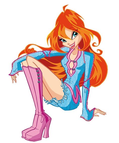 Winx Club Pictures, Winx Fashion, Bloom And Sky, Comic Dress, Winx Club Outfits, Winx Outfits, Winx Bloom, Winx Club Bloom, The Winx Club