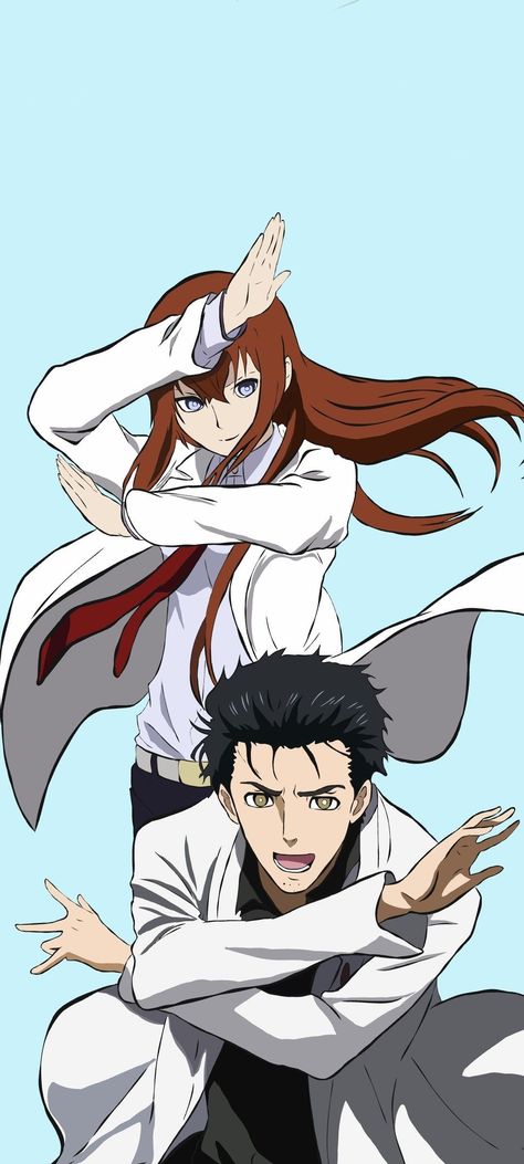 Steins; Gate Rintaro okabe Kyoma Kurisu Ready to b Steins Gate Drawing, Steins Gate Kurisu And Okabe, Okabe And Kurisu, Steins Gate Wallpapers, Kurisu And Okabe, Steins Gate Wallpaper, Steins Gate Okabe, Steins Gate Kurisu, Duo Cosplay