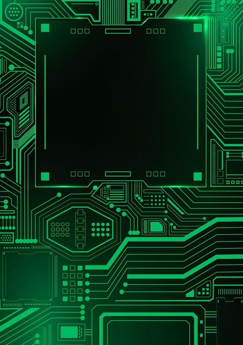 Motherboard circuit technology background psd in gradient green | premium image by rawpixel.com / Froy Green Technology Background, Ict Background Design, Motherboard Wallpaper, Ict Design, Technology Background Graphics, Tech Graphic Design, Technology Background Design, Super Computer, Gradient Image