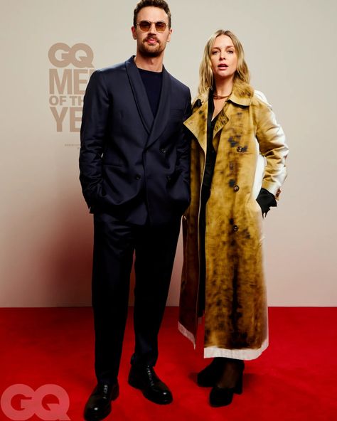 Theo James keeps it nice and classic and understated at GQ Men Of The Year 2023 | British GQ Navy Color Palette, Gq Men, In The Navy, Gq Magazine, Theo James, Navy Baby, British Boys, Savile Row, Gray Suit