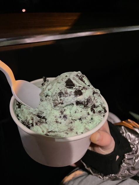 Mint Choco Ice Cream Aesthetic, Ice Cream Mint Choco, Mint Ice Cream Aesthetic, Mint Chocolate Chip Ice Cream Aesthetic, Mint Chocolate Aesthetic, Helado Aesthetic, Mint Oreo Ice Cream, Ice Cream Mint, Mint Chocolate Ice Cream