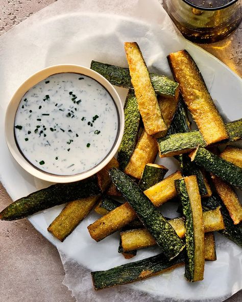 Fried Cucumbers with Sour Cream Dip Recipe | Saveur Sour Cream Dip Recipes, Sour Cream Dipping Sauce, Fried Cucumbers, Creamed Cucumbers, Cucumber Salsa, Sour Cream Dip, Cool As A Cucumber, Cream Dip, Lemon Cucumber