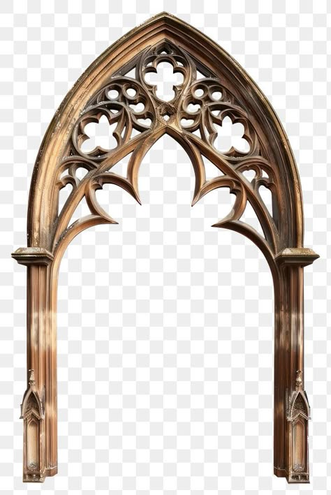 Gothic Archway, Gothic Arch, Gothic Png, Window Png, Gothic Arches, Gothic Window, Gothic Architecture Details, Gothic Window Frame, Medieval Architecture