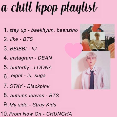 Best Kpop Songs List, Kpop Songs List, Kpop Song Recommendations, Study Songs Playlist, Best Kpop Songs, Playlists Ideas, K Pop Funny, Korean Room, Kpop Playlist