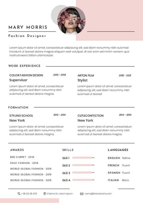 Minimalist Mary M. Fashion Designer Resume Cv Fashion Designer, Fashion Stylist Resume, Fashion Designer Resume, Fashion Major, Designer Resume, Cv Words, Creative Cv, Cv Design, Start Now