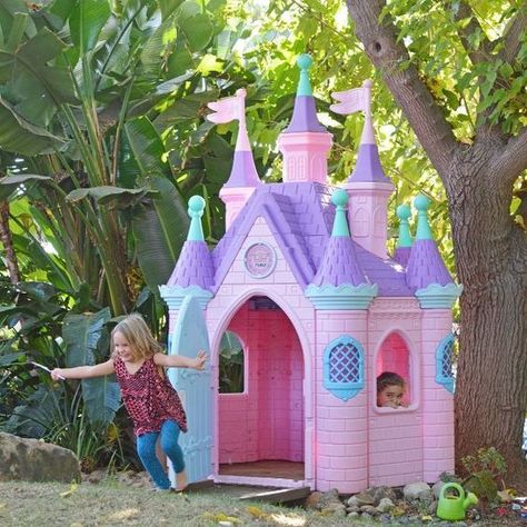 Under Stairs Playhouse, Playhouse Indoor, Castle Playhouse, Plastic Playhouse, Large Front Door, Disney Play, Aspen Rae, Play Cafe, Girls Playhouse