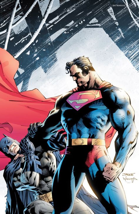 Batman Hush - Superman vs Batman Jim Lee Art, Superman Art, Superman Comic, Univers Dc, Jim Lee, Batman V, Batman Vs Superman, Batman Vs, Batman And Superman