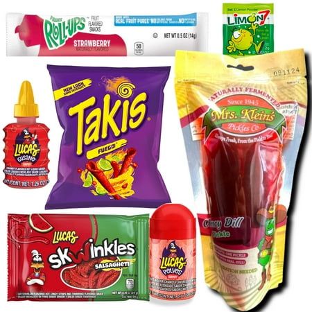 At Ma Lit Candy, we bring you the best Chamoy Pickle Kits to try out the latest TikTok snack trend! This chamoy pickle kit includes everything you need to make a delicious Chamoy Pickle kit, featuring the Mrs.Klein chamoy pickle. Experience a mix of sweet, sour, and spicy flavors for a memorable snack. Great for parties, snacking, or simply enjoying a tasty treat! Mexican Party Goodie Bags, How To Make A Chamoy Pickle, Sweet And Spicy Pickles, Chamoy Recipe, Tiktok Food, Chamoy Pickles, Pickle Kit, Chamoy Candy, Tiktok Snacks