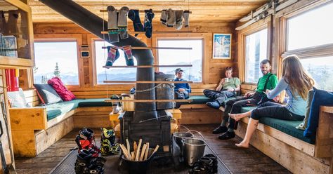 Learn to XC ski and take a trip w/B & friends to the CO Mountain huts Ski Hut, Fishing Shack, Lake George Ny, Mountain Huts, Backcountry Skiing, Colorado Skiing, Ski Lodge, Winter Hiking, Lake George