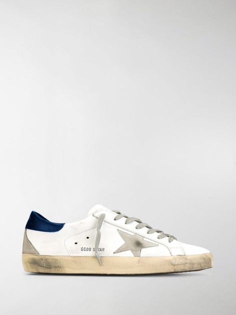 GOLDEN GOOSE 'SUPERSTAR' LEATHER SNEAKERS. #goldengoose #shoes Golden Goose Men Sneakers, Golden Goose Men Outfit, Mens Golden Goose, Luxury Sneakers Men, Golden Goose Men, Golden Goose Sneakers Outfit, Golden Goose Outfit, Clogs Outfit, Golden Goose Superstar