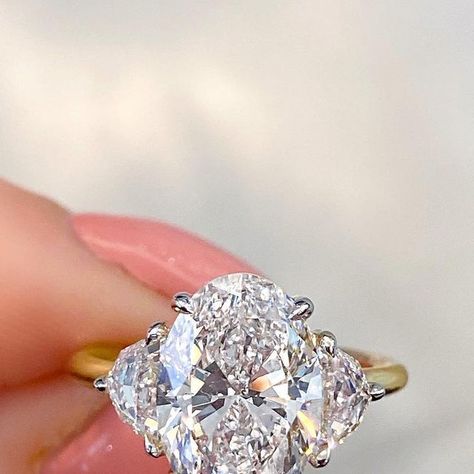 Crushed Ice Oval Engagement Ring, Oval With Epaulette Side Stones, Oval 3 Stone Ring, Three Stone Oval Ring With Wedding Band, Oval Diamond With Side Stones, Oval Engagement Ring With Side Stones, Three Stone Oval Ring, Oval Three Stone Engagement Ring, Three Stone Oval Engagement Ring