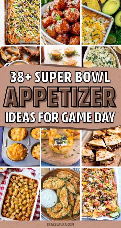 Need a few quick and easy SUPER BOWL recipe ideas to make for the big game day? These appetizer and small bite recipes will help you get started! Super Bowl Finger Foods Easy, Easy Healthy Superbowl Snacks, Super Bowl Party Food Sliders, Cheap Easy Super Bowl Food, Ideas For Super Bowl Food, Quick Easy Super Bowl Food, Super Bowl Snacks Party Appetizers Easy, Super Bowl Food Appetizers Easy Appetizer Recipes, Easy Super Bowl Party Food Appetizer Ideas