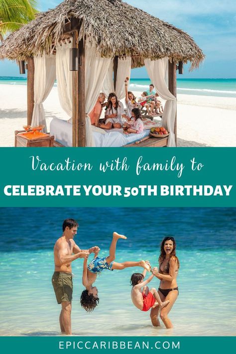 If you're looking for memorable 50th birthday gifts, we've got you covered. Here's our list of the most amazing 50th birthday vacation ideas. It should help you choose a destination where you can really celebrate. #vacation #vacationideas #vacationplans #vacationpackages #vacationideasforcouples #vacationideasforfamily #50thbirthday #goldenjubilee #birthdayvacation #birthdayideas #birthday #travelaesthetic #travel #resort #resortdesign #resortstyle Birthday Vacation Ideas, 50th Birthday Ideas, Vacation With Family, Cheap Healthy, Birthday Vacation, Exotic Holiday, Healthy Travel, Resort Design, Inclusive Resorts