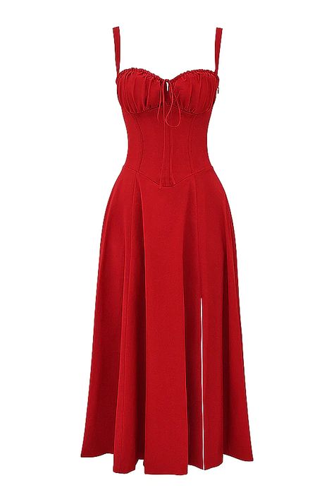 Red Sundress, Les Angles, Fasion Outfits, Fashion Cap, Dress Design Sketches, Classy Dress Outfits, Grad Dresses, Indian Wedding Outfits, 50s Dresses