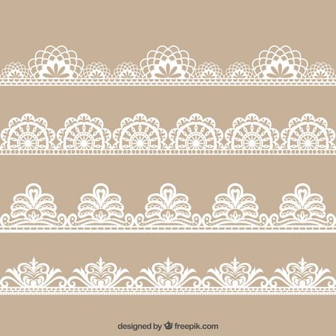 Lace Patterns Drawing Templates, Lace Drawing, Lace Painting, Drawn Floral, Border Embroidery Designs, Border Embroidery, Decorative Borders, Lace Decor, Lace Border