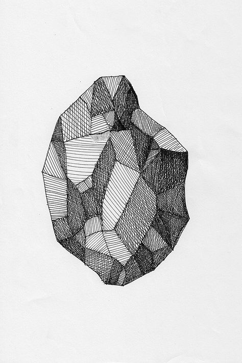 Art Hacks Drawing, Diamond Sketch, Art Hacks, Max Ernst, Black And White Artwork, 3d Drawings, Black And White Drawing, Glass Ideas, Chiaroscuro