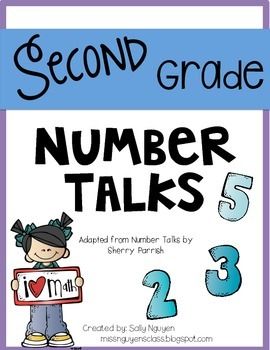 This file include second grade number talks that focuses on addition and subtraction. Students will improve math skills using the following mental strategies: doubles, near doubles, making landmark/friendly numbers, making tens, compensation, adding up chunks, adding up, and removal. Near Doubles, Engage Ny Math, Daily 5 Math, Number Talks, Eureka Math, Math Centers Middle School, Math Talk, Math Education, Math Number Sense