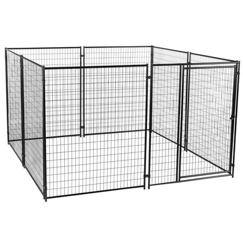 Lucky Dog Professional Modular Kennels have pre-assembled panels making set-up quick and easy for consumers. The modular design provides extra versatility for customization. Provide your pet and companion with plenty of exercise space in a welded wire modular kennel system. Simply stand panels upright in desired configuration and bolt together for support. 2 in. x 4 in. (mesh size) 8-Gauge welded wire is attached directly to the 100% commercial grade steel frame with a drill and weld method; the Cat Fence, Kennel Cover, Pet Playpen, Dog Pen, Dog Kennel Outdoor, Dog Exercise, Lucky Dog, Puppy Care, Outdoor Dog