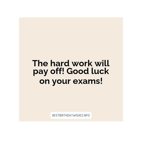 Exams are one of the most important milestones in a student's life. It is therefore important to send your loved ones positive vibes and wish them luc... | # #SpecialDayWishes Check more at https://www.ehindijokes.com/motivational-quotes-wish-best-of-luck-for-exams/ Best Of Luck For Exams My Love, Best Of Luck For Exams, Exam Good Luck Quotes, Best Wishes For Exam, Exam Wishes, Good Luck Wishes, All The Best Wishes, Exam Quotes, Messages For Friends