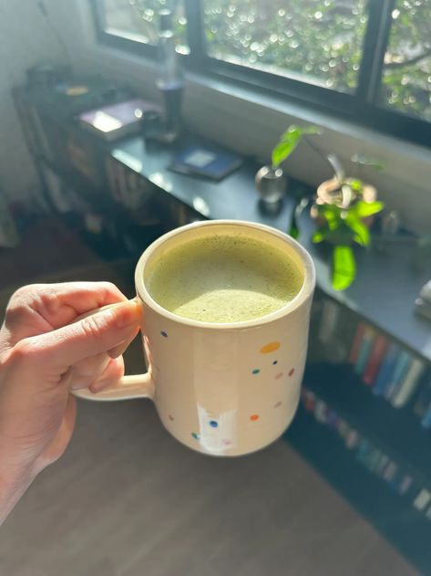 Recipe: My Protein-Packed Bulletproof Matcha Latte Protein Matcha, Making Ghee, Immersion Blender, Sauteed Spinach, Bulletproof Coffee, Matcha Powder, Mct Oil, Vanilla Protein Powder, Protein Pack