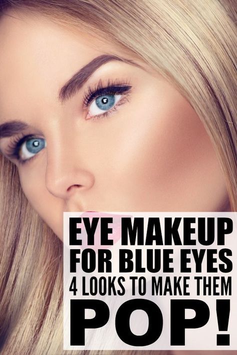 Eye Makeup For Blue Eyes, Brunette Blue Eyes, Wedding Makeup For Brunettes, Fair Skin Makeup, Blonde With Blue Eyes, Blue Eyes Pop, Eyeshadow Colors, Eyeshadow For Blue Eyes, Makeup For Blue Eyes