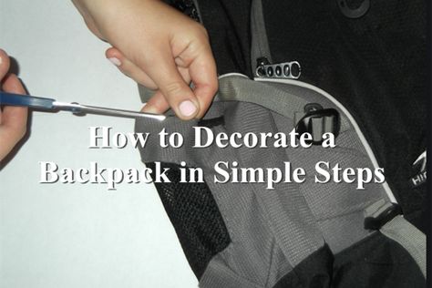 How To Decorate Your Backpack, Decorate Backpack, Target Backpack, Smart Backpack, Under Armour Backpack, Backpack Decoration, Backpack Material, Embroidery Supplies, Cool Things