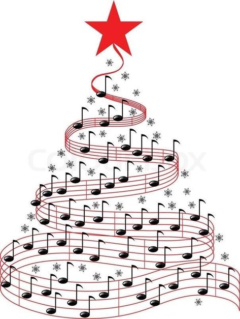 Music Tree, Music Clipart, Birthday Music, Music Notes Art, Christmas Tree With Presents, Quilt Bag, Christmas Pics, Music Things, Holiday Songs