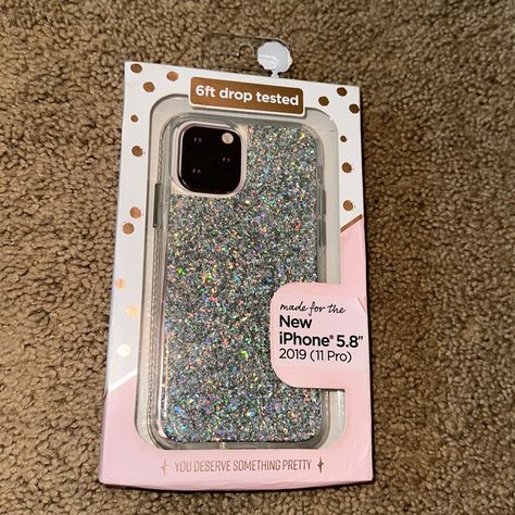 Beautiful Never Been Opened Silver Sparkly Iphone 11 Pro Case!! 6 Foot Drop Tested Case Brand New!!! No Flaws! Non Smoking No Pets Home Can Bundle **Free Gift With Purchase** Waterproof Phone Case, Glitter Iphone Case, Glitter Iphone, Waterproof Phone, 11 Pro Case, Case Iphone 13, Otterbox Cases, Casetify Iphone, Otterbox Iphone