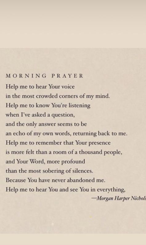 Christian Morning Motivation, Mornings With Jesus, Monday Encouragement, Monday Morning Prayer, Morning Encouragement, Morning Assembly, Morgan Harper Nichols, Morning Prayers, Morning Motivation