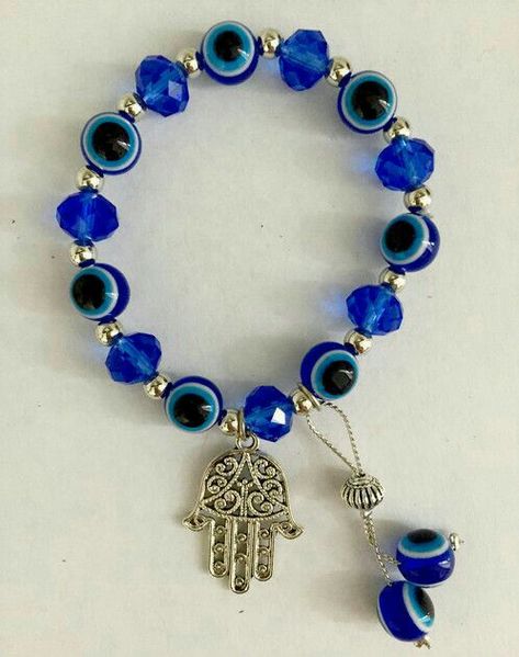 Charm Bracelets For Girls, Diy Bracelet Designs, Beads Bracelet Design, Magical Jewelry, Crystal Beads Bracelet, Classy Jewelry, Beaded Bracelets Diy, Bracelets Handmade Beaded, Evil Eye Jewelry