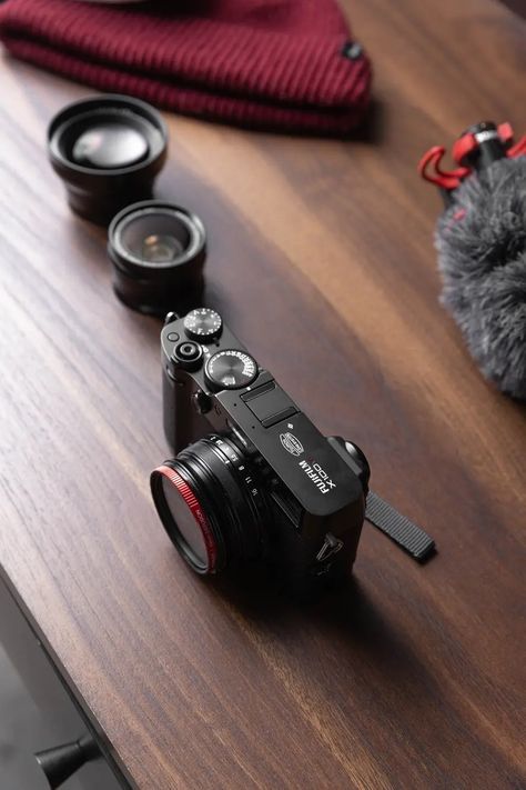 Fujifilm X100VI — Most Anticipated Camera Ever | Article and product studio images by ShopMoment, the creative online marketplace. Fujifilm X100vi Photography, Fujifilm X100vi Photos, Fujifilm X100vi, Studio Images, Pocket Camera, Film Stock, Fujifilm Camera, Rangefinder Camera, Cinema Camera