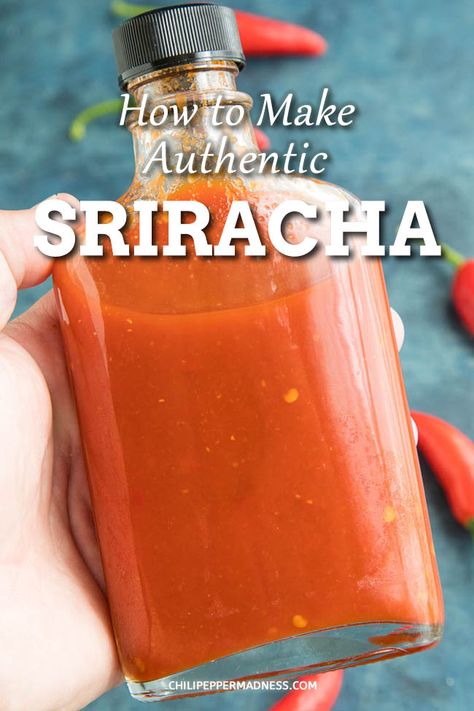 Fresh Chilli Recipes, Homemade Sriracha Sauce Recipe, Sriracha Sauce Recipe, Homemade Sriracha, Siracha Sauce, Sriracha Recipes, Hot Pepper Recipes, Chili Pepper Recipes, Pepper Sauce Recipe