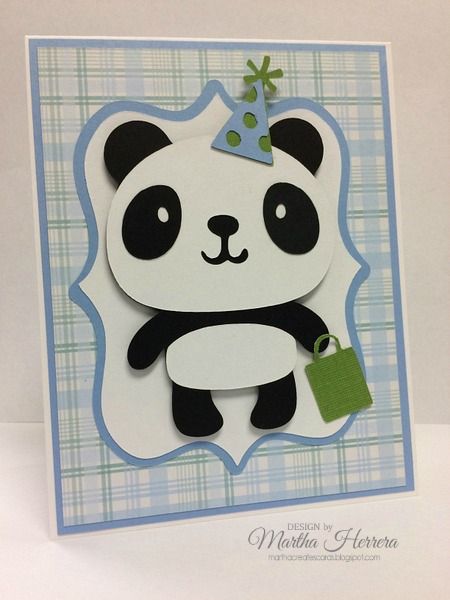 Cricut 3, Cut Crafts, Layered Cards, Paper Punch Art, Panda Card, Marianne Design Cards, Cricut Birthday, Create A Critter, Cas Cards