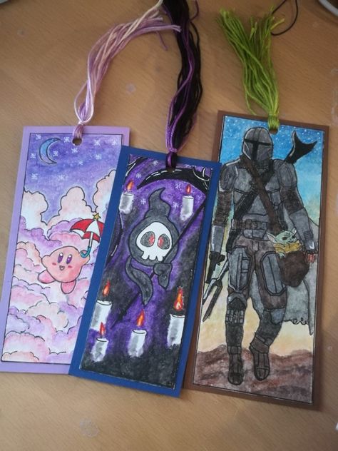 #bookmarka #mandalorian #kirby #watercolor #pokemon Kirby Bookmark, Kirby Watercolor, Kirby, Ted Baker, Ted Baker Icon Bag, Pokemon, Tote Bag, Pokémon