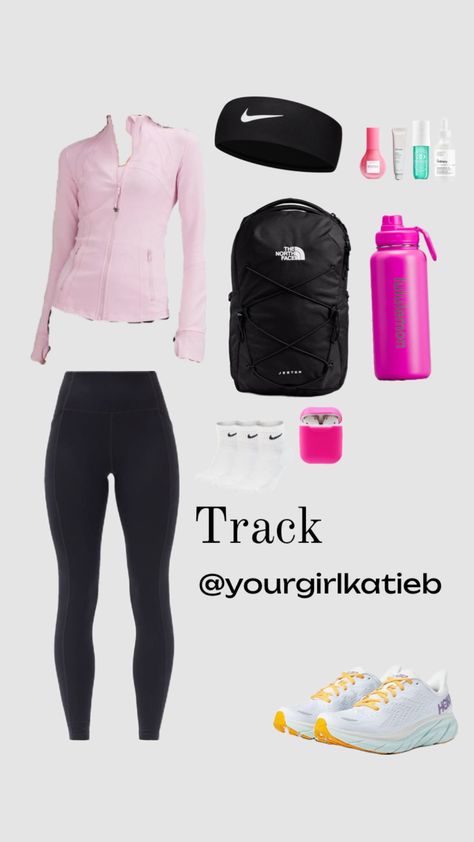 @yourgirlkatieb #track #cute #ootd Track Fits, Track Practice, Track Bag, Track Outfits, Daily Movement, Sport Fits, Cute Ootd, Track And Field Athlete, Track Meet